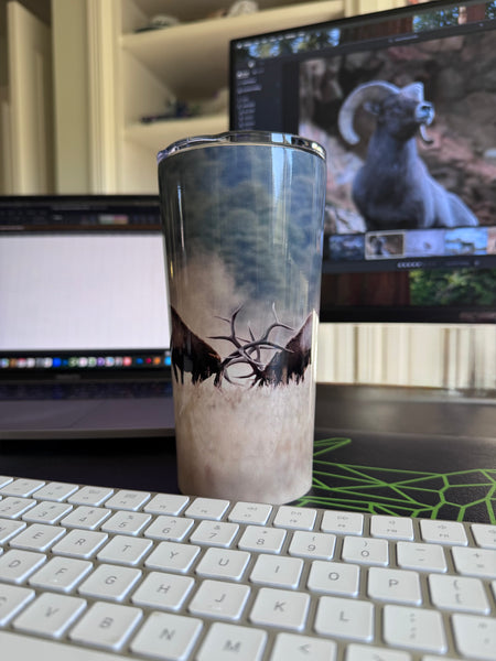 Elk Sparring 20 oz Tapered Stainless Steel Tumbler